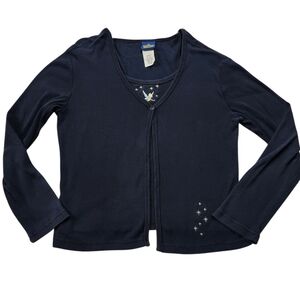 Vintage Disney Classics Tinkerbell Faux Cardigan Set Sz XL